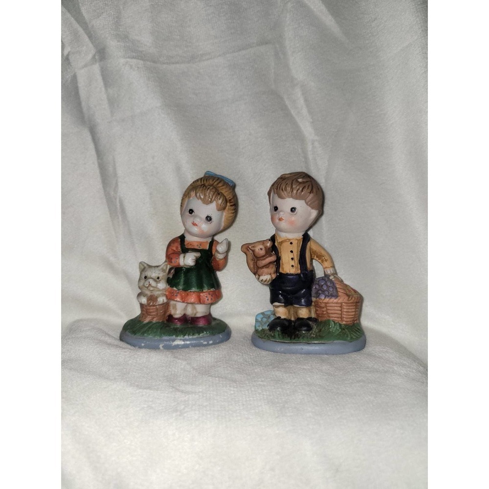Vintage Boy And Girl figurines